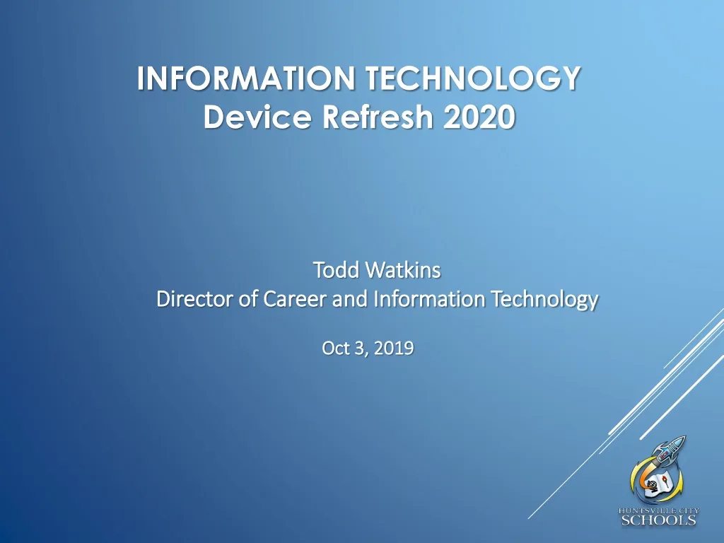 information technology device refresh 2020