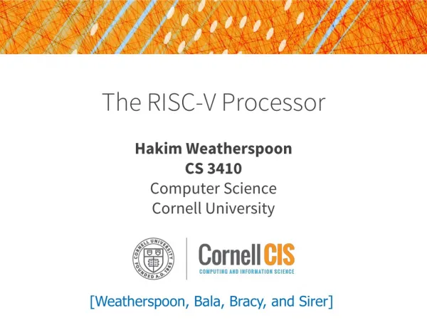 The RISC-V Processor