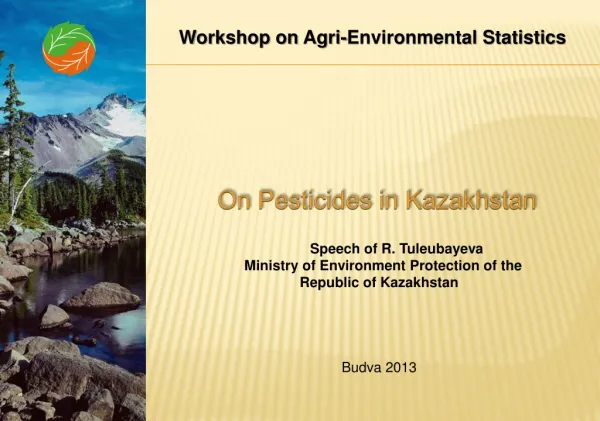 On Pesticides in Kazakhstan
