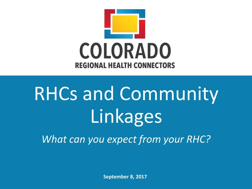 rhcs and community linkages