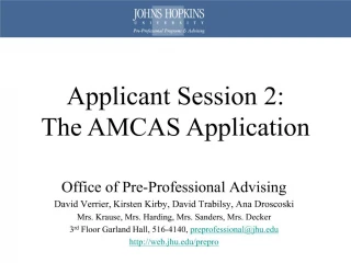common amcas pitfalls - slide 1