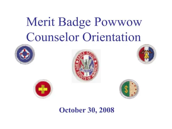 merit badge powwow counselor orientation