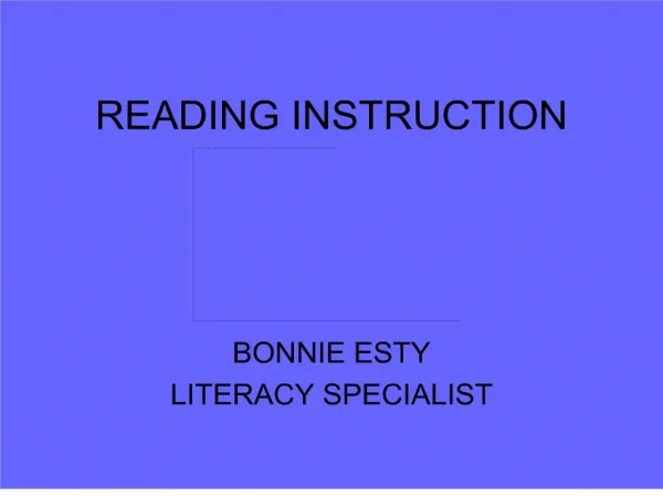 reading instruction