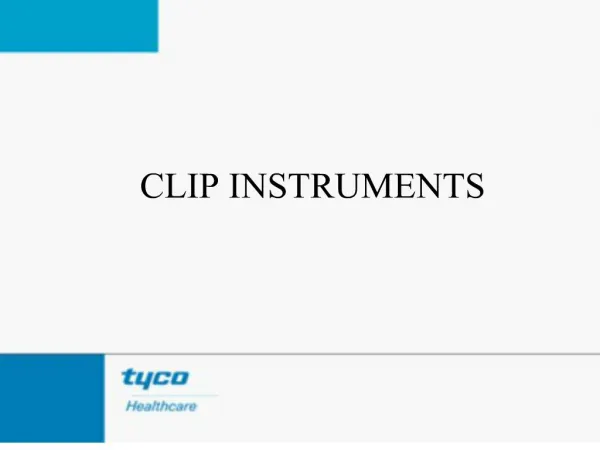 clip instruments