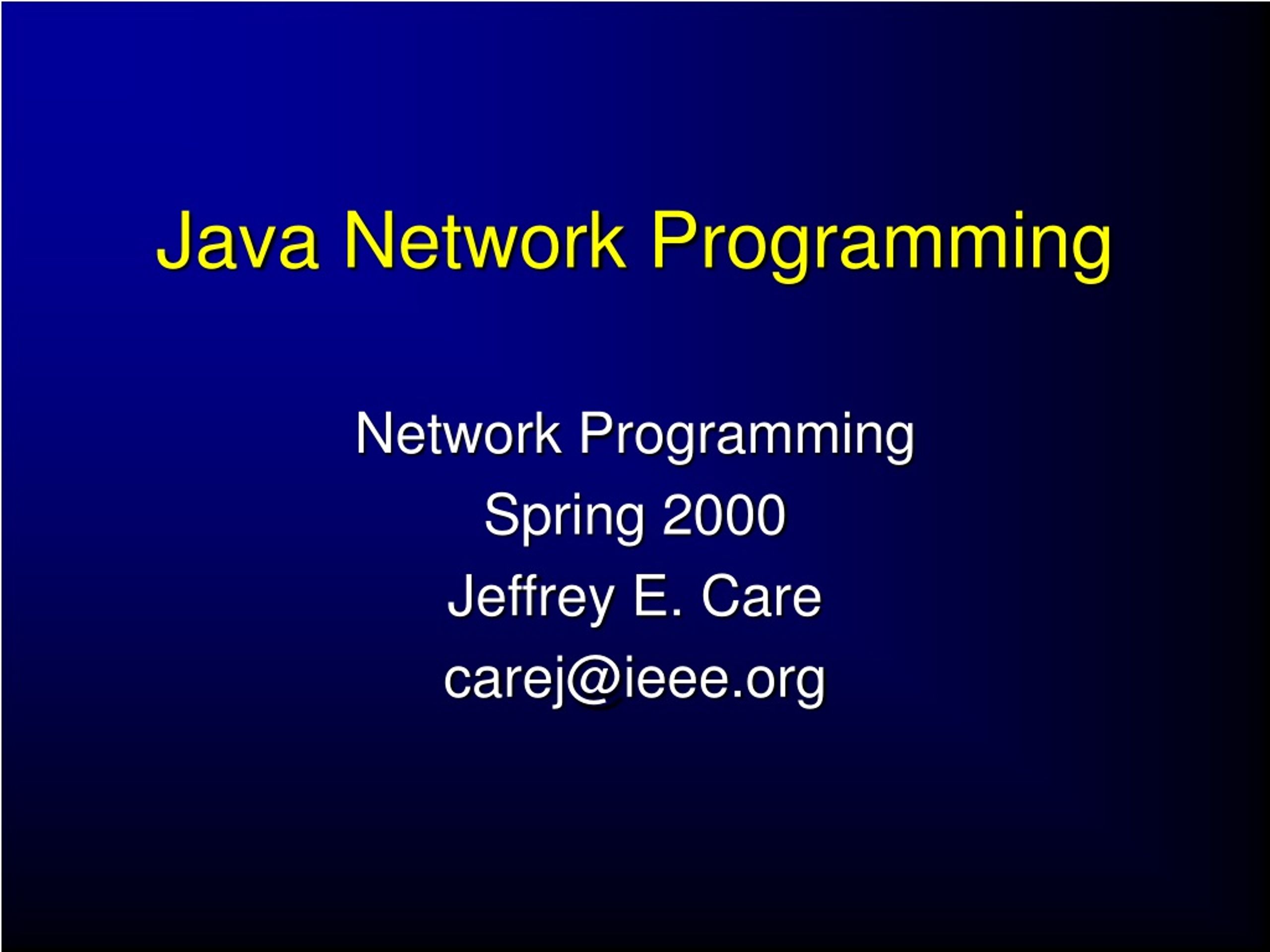 PPT - Java Network Programming PowerPoint Presentation, free download ...