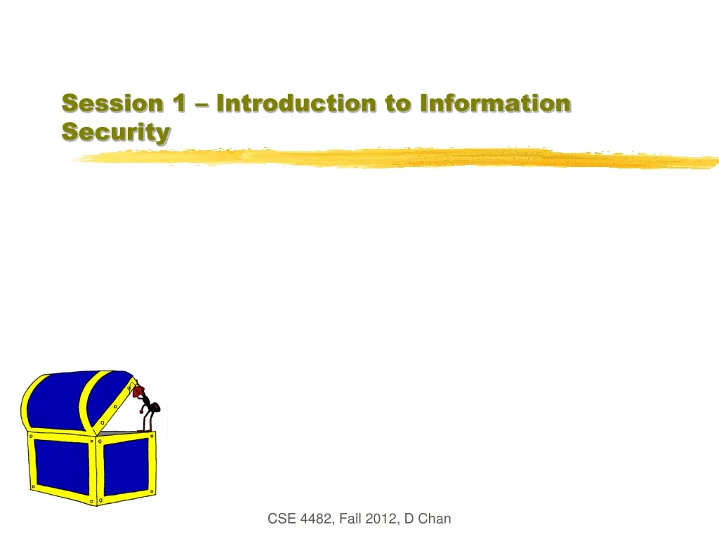 session 1 introduction to information security