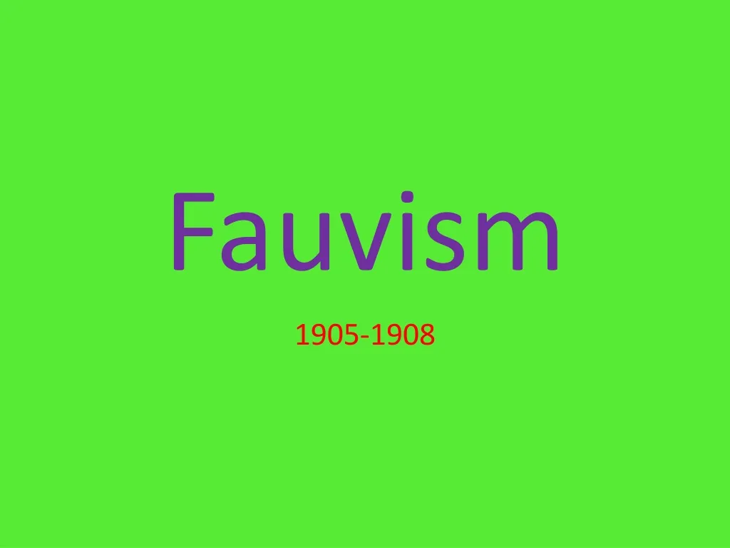 fauvism