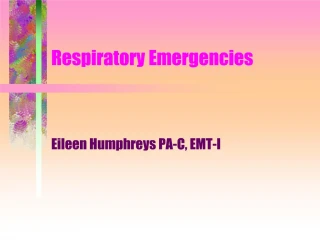 respiratory emergencies - slide 1
