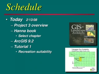 Schedule - slide 1