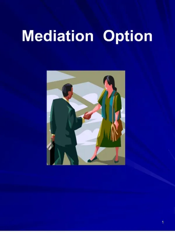 why is prrb using mediation