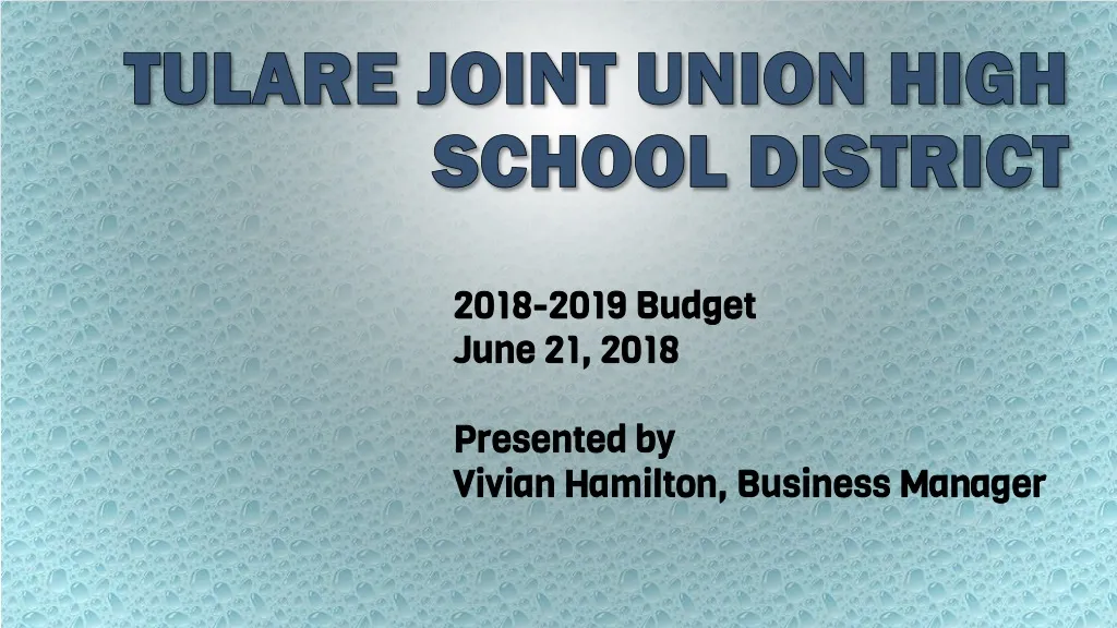tulare joint union high school district