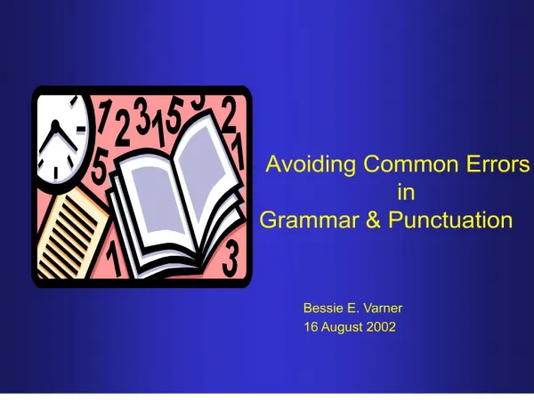 avoiding common errors in grammar punctuation