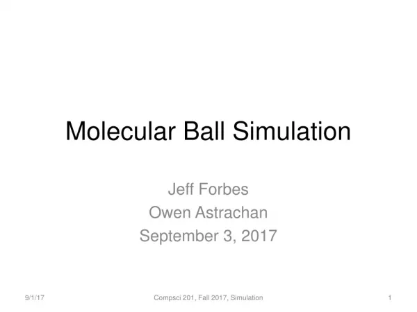 Molecular Ball Simulation