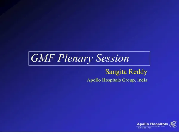 gmf plenary session
