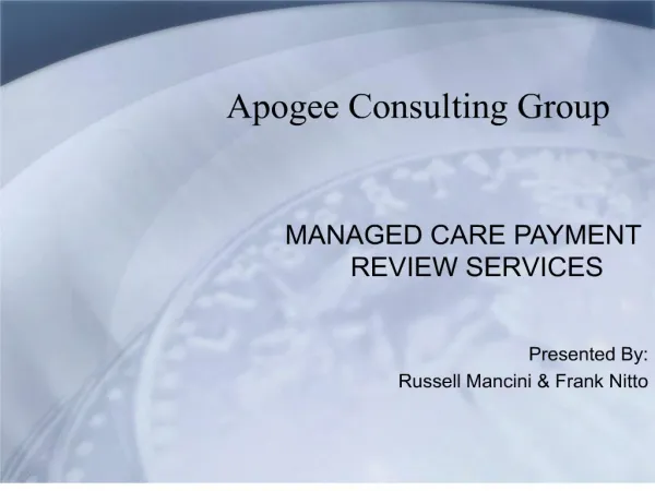 apogee consulting group