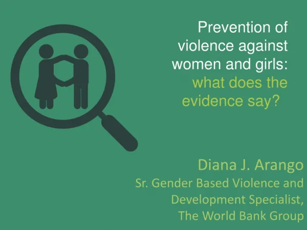 prevention of violence against women and girls