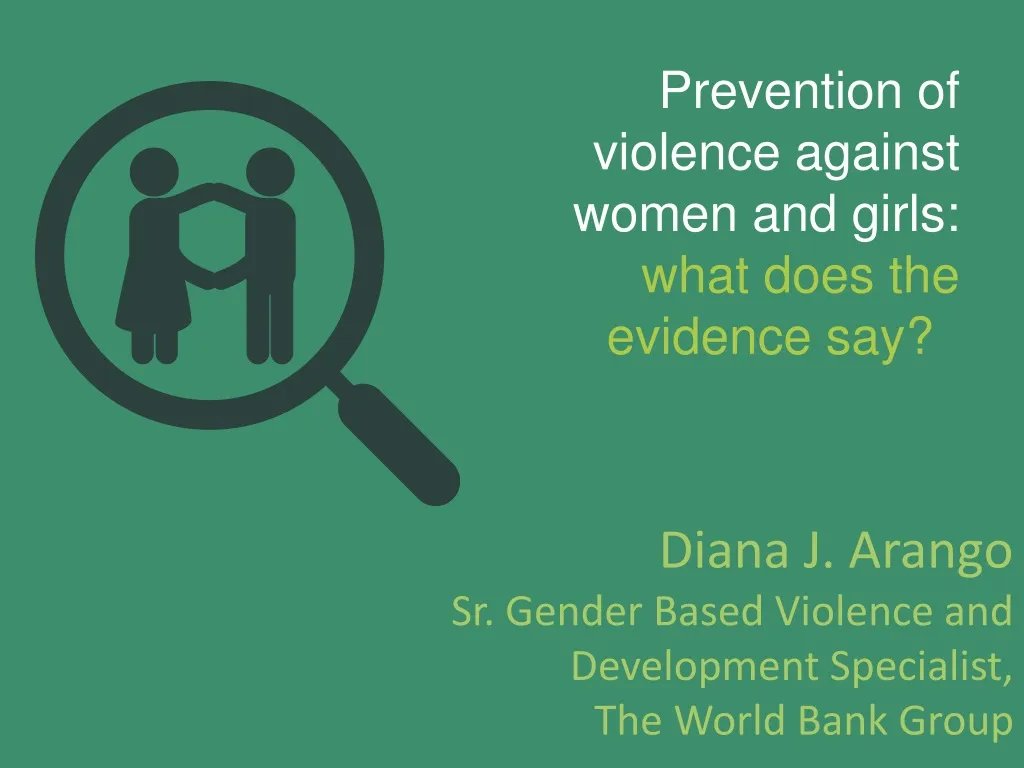 prevention of violence against women and girls