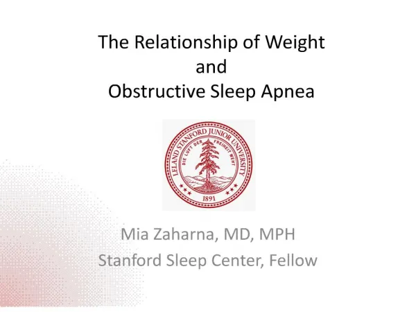 the relationship of weight and obstructive sleep apnea