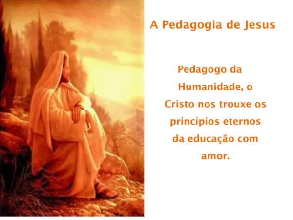 a pedagogia de jesus