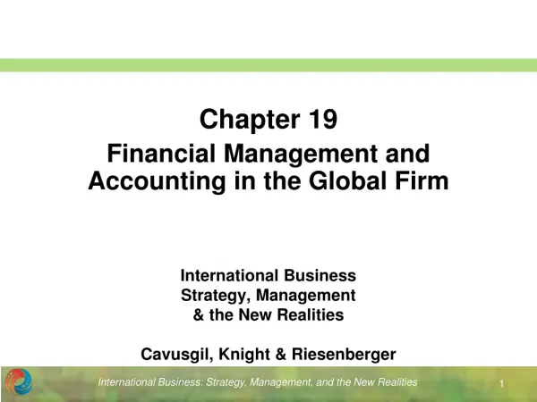 International Business Strategy, Management &amp; the New Realities Cavusgil, Knight &amp; Riesenberger