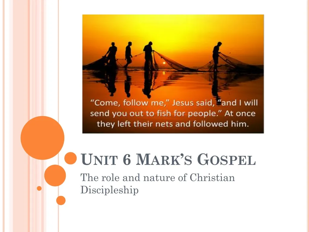 unit 6 mark s gospel