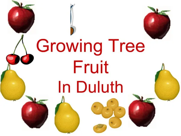 growing tree fruit