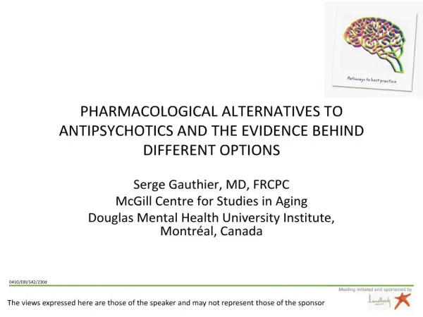 pharmacological alternatives to antipsychotics and the evidence ...