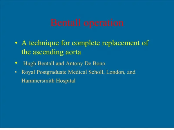 bentall operation