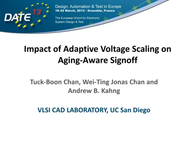 Impact of Adaptive Voltage Scaling on Aging-Aware Signoff