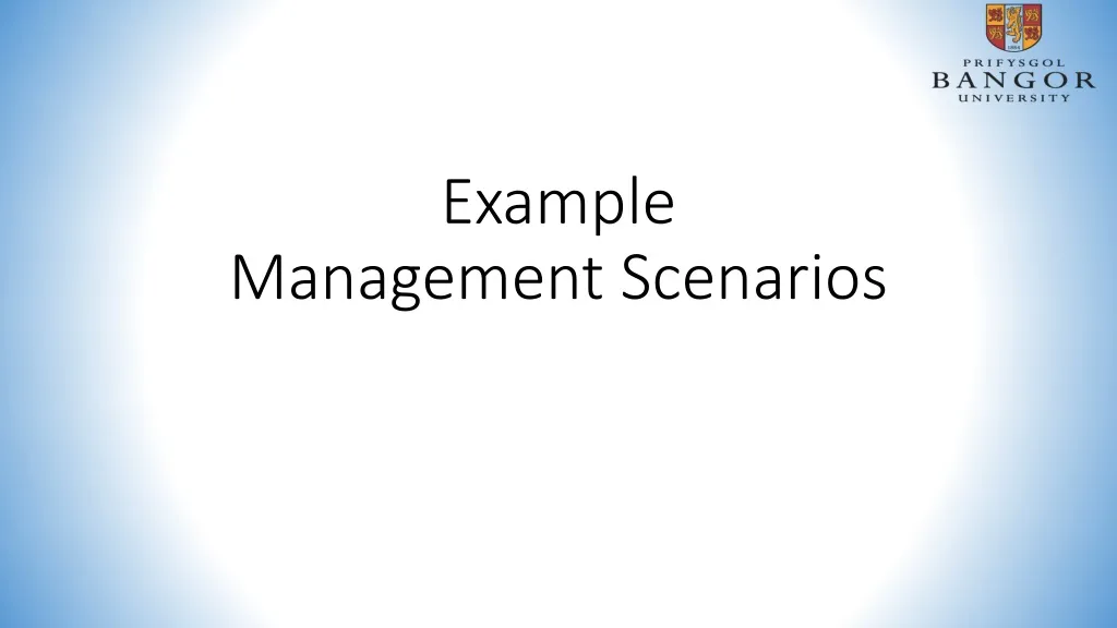 example management scenarios