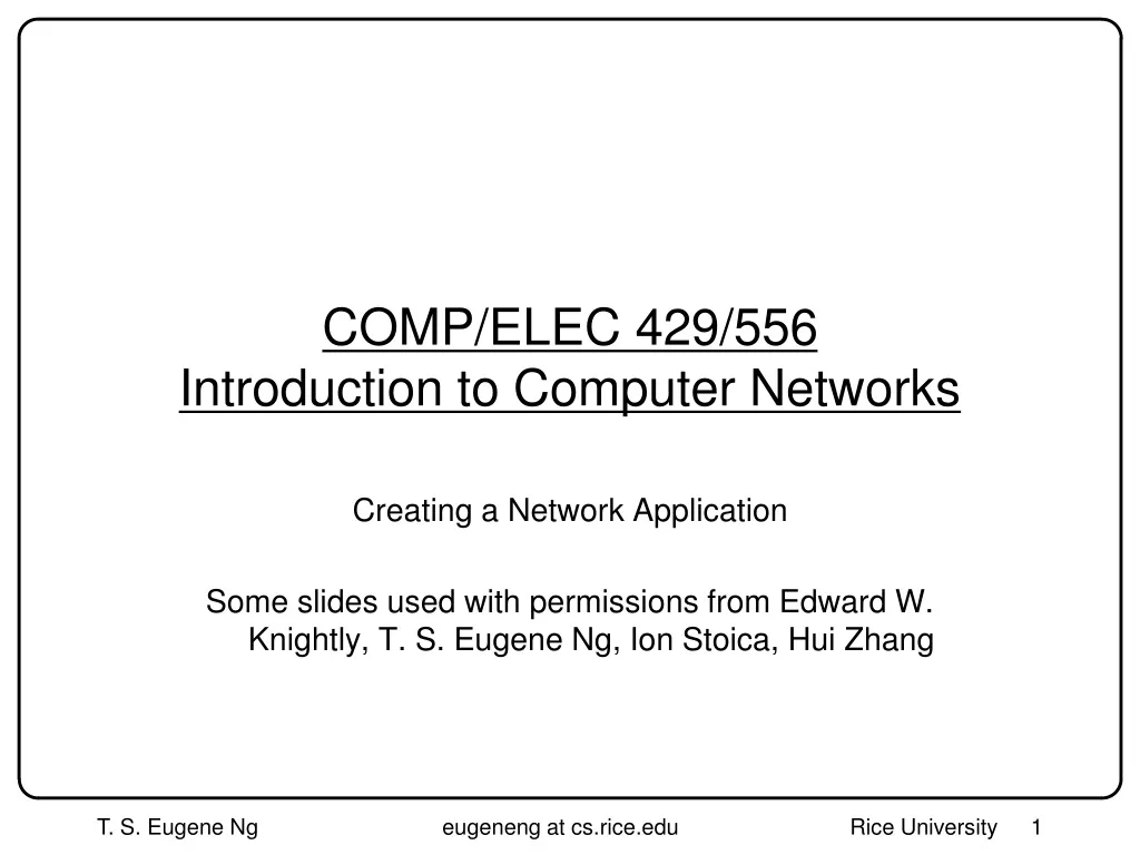 comp elec 429 556 introduction to computer networks