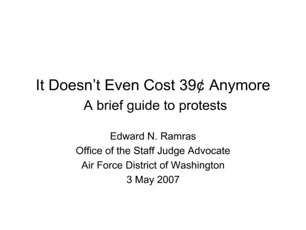 it doesn t even cost 39 anymore a brief guide to protests