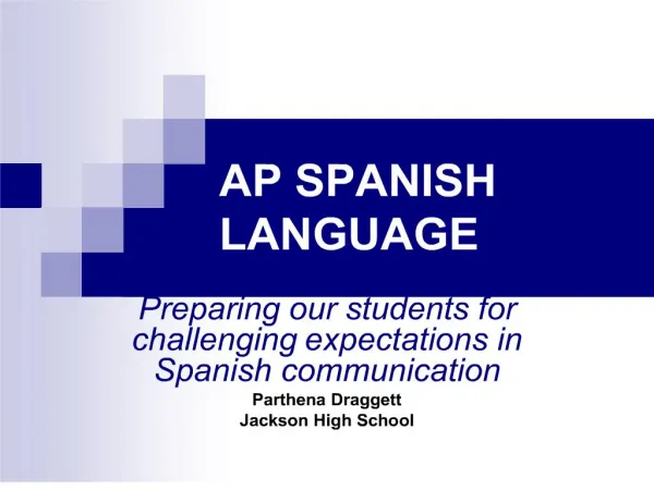 ap spanish language