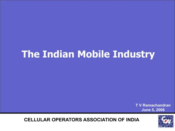the indian mobile industry