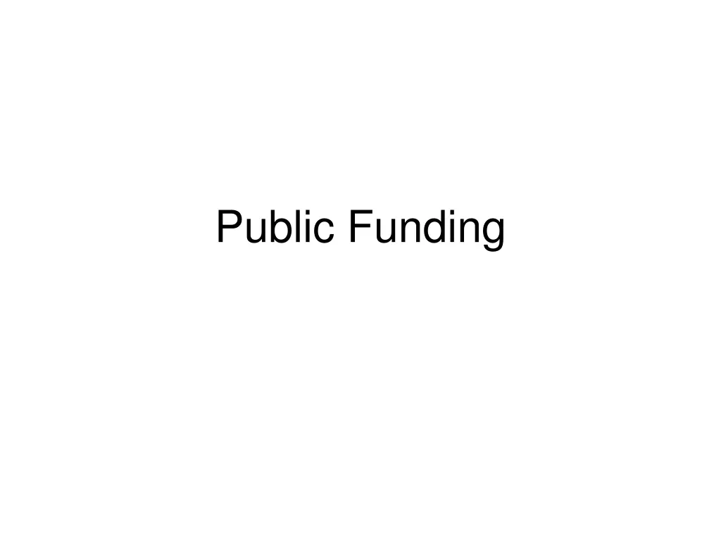 public funding