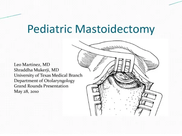 pediatric mastoidectomy