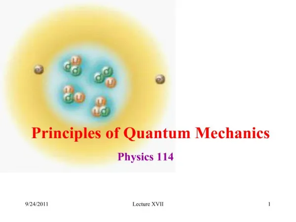 principles of quantum mechanics
