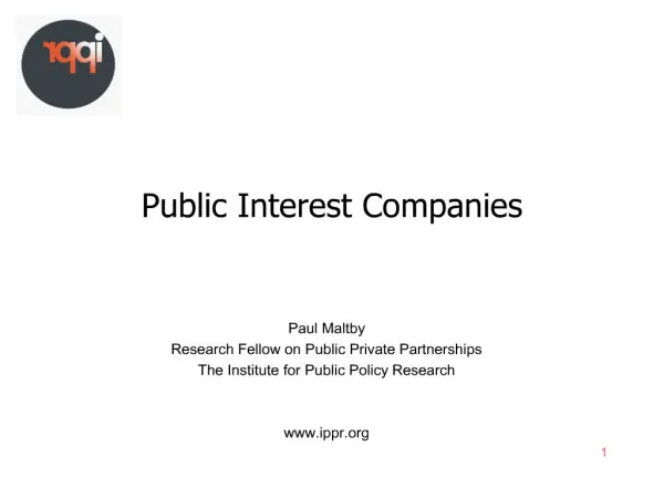 public interest companies