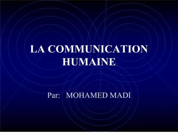 la communication humaine