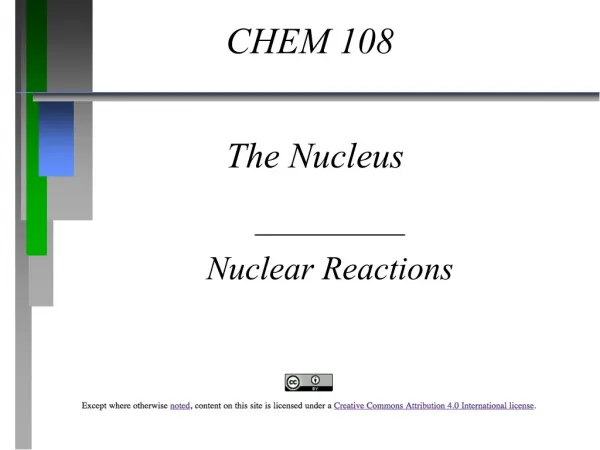 __________ Nuclear Reactions