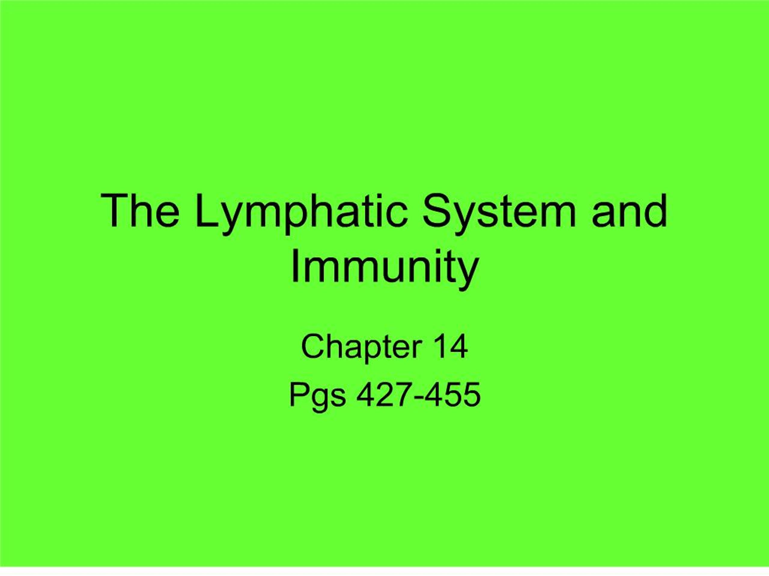 PPT - the lymphatic system and immunity PowerPoint Presentation, free ...