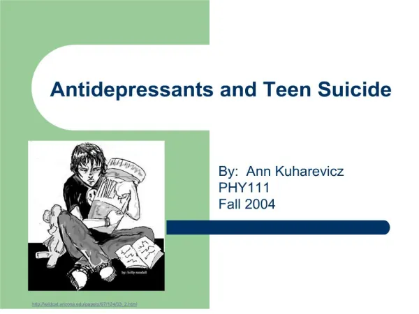 antidepressants and teen suicide
