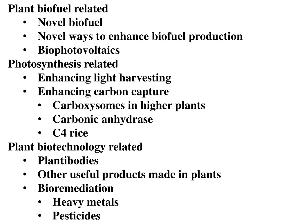 plant biofuel related novel biofuel novel ways