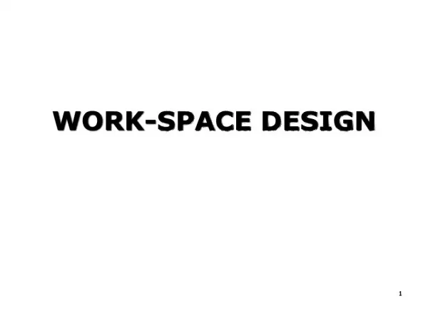 work-space design