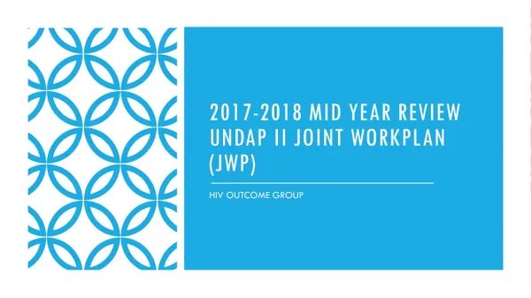 2017-2018 mid year review UNDAP II Joint Workplan (JWP)