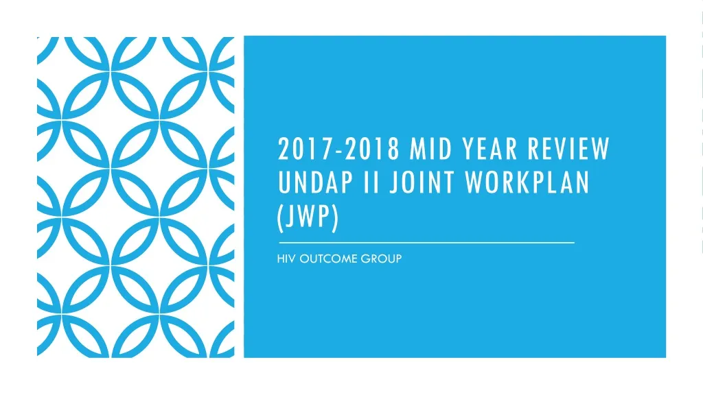 2017 2018 mid year review undap ii joint workplan jwp