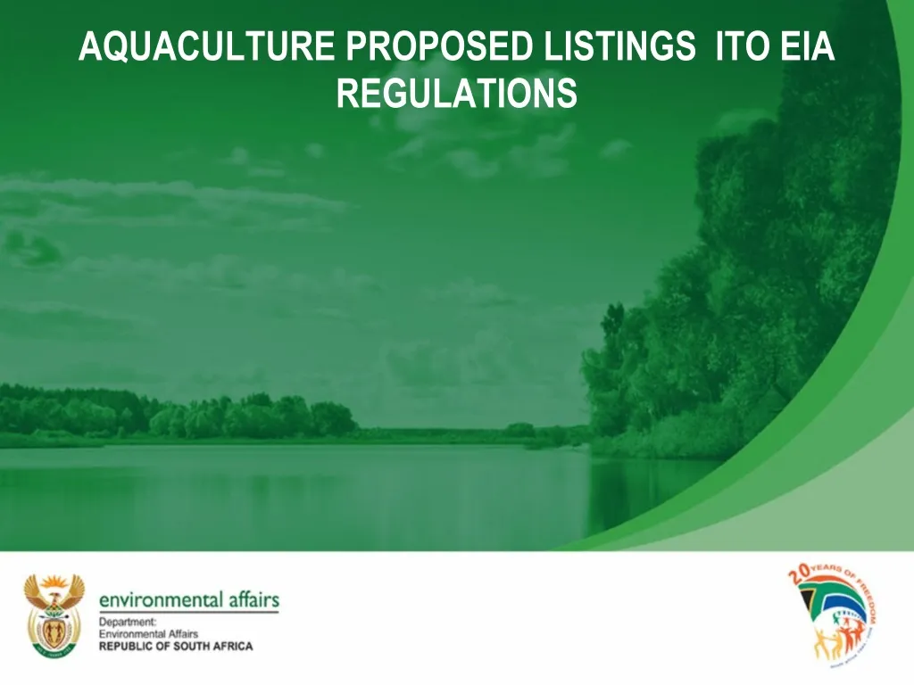 aquaculture proposed listings ito eia regulations