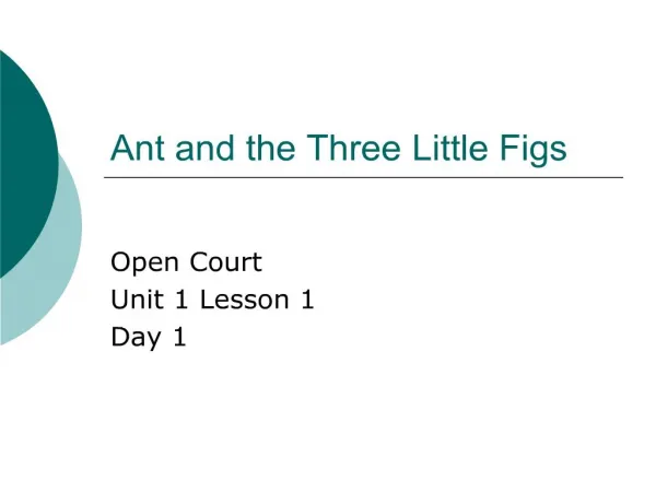 ant and the three little figs