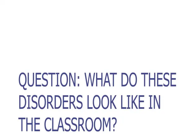 addressing barriers to learning: helping students cope with disruptive behaviors adhd, odd, cd