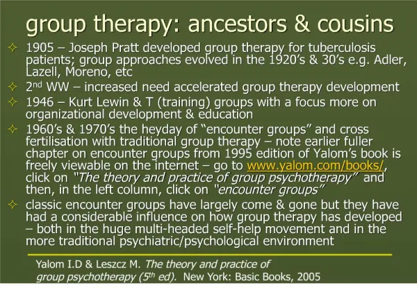 group therapy: ancestors cousins